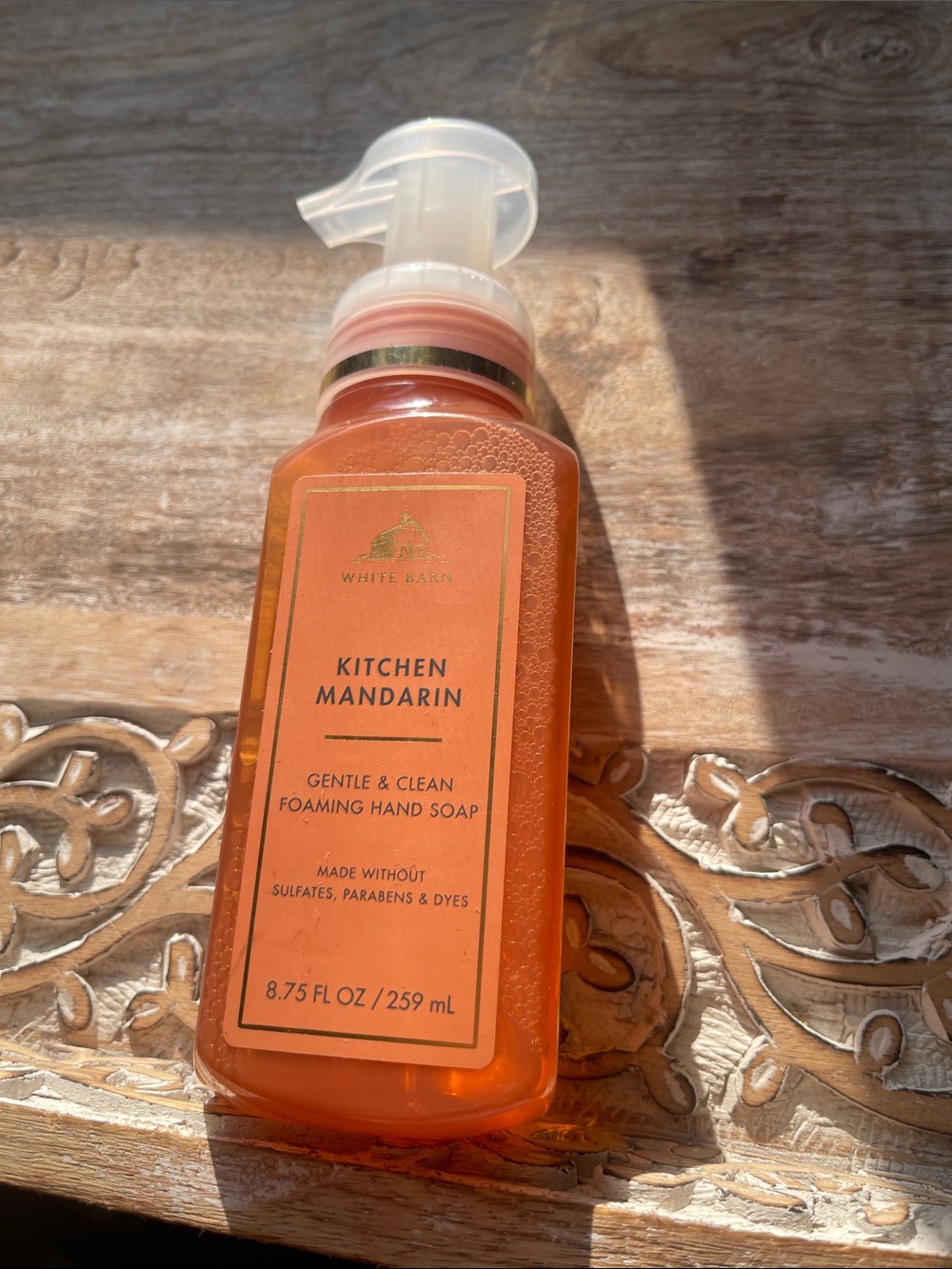 White Barn Kitchen Mandarin Foaming Hand Soap - Orange